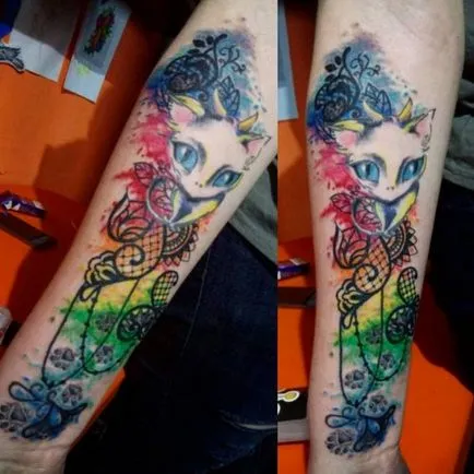 Adevaratul sens al pisicii tatuaj