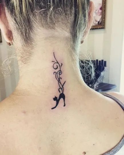 Adevaratul sens al pisicii tatuaj