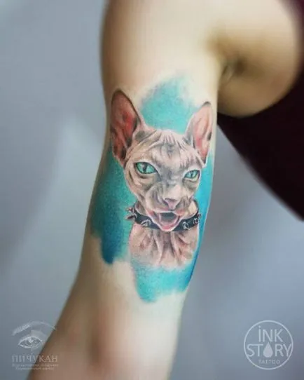 Adevaratul sens al pisicii tatuaj