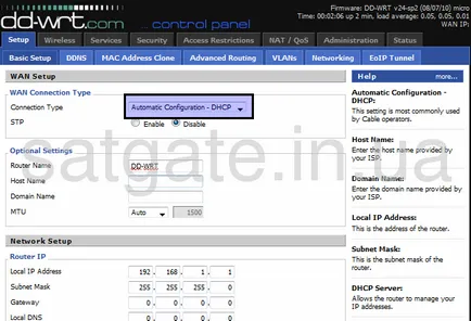 Setarea dir-router 320 ca un punct de acces