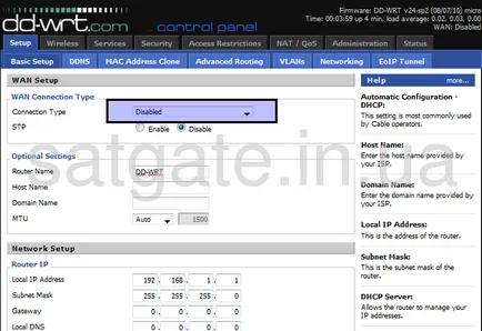 Setarea dir-router 320 ca un punct de acces