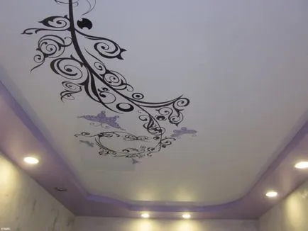 Plafoane întinse cu imagini de desen, fotografii, autocolant de arta cu culori, modele si mostre (figura) Plafoane întinse cu imagini de desen, fotografii, autocolant de arta cu culori, modele si mostre