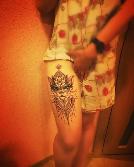 Adevaratul sens al pisicii tatuaj