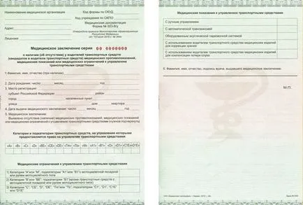 Un nou certificat medical pentru permis de conducere (certificat) Un nou certificat medical pentru permisul de conducere