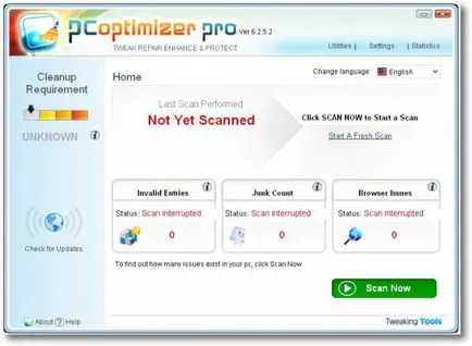 Prezentare generală a programului de optimizare PC Pro