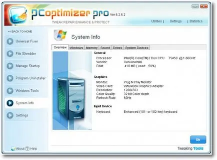 Prezentare generală a programului de optimizare PC Pro