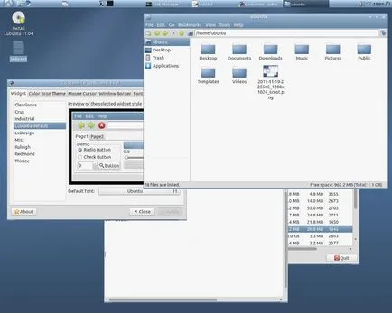 Privire de ansamblu și descrierea kde, Xfce, LXDE (LXDE) Privire de ansamblu și descrierea kde, Xfce, LXDE