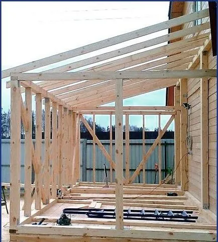 extensie acoperiș Pent la casa