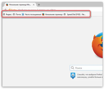 firefox bara de marcaje