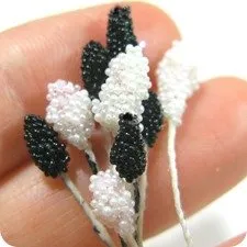 Stamine de flori cu propriile sale mâini din impas, microbeads, testul