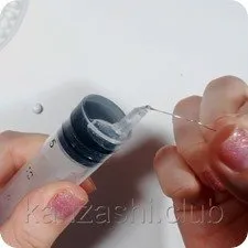 Stamine de flori cu propriile sale mâini din impas, microbeads, testul