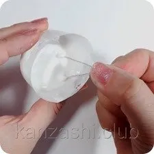 Stamine de flori cu propriile sale mâini din impas, microbeads, testul