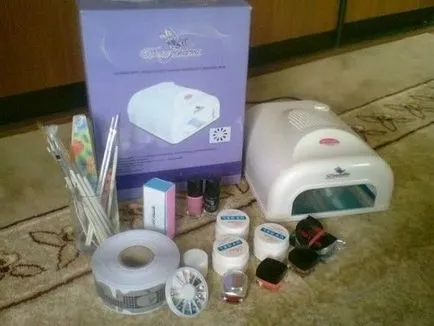 Echipament pentru lacuire gel la pas cu pas acasă cu fotografii