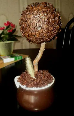 Artizanat din boabe de cafea sau boabe de cafea în decorul (cafea) Artizanat din boabe de cafea sau boabe de cafea în decorul