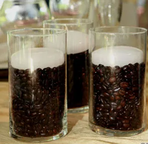 Crafts din boabe de cafea sau de boabe de cafea în decorul (cereale) Artizanat din boabe de cafea sau boabe de cafea în decorul