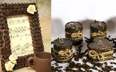 Artizanat din boabe de cafea sau boabe de cafea în decorul (cafea) Artizanat din boabe de cafea sau boabe de cafea în decorul