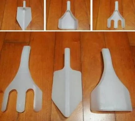 Articole din sticle de plastic pentru gradina (descriere foto)
