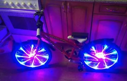 ghid de iluminare din spate cu LED-uri de biciclete panglică, fotografii (LED-uri) ghid panglică bicicletă iluminare din spate cu LED-uri, fotografii
