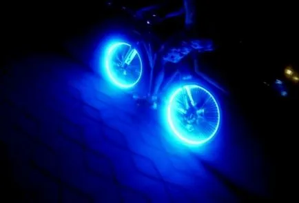 ghid de iluminare din spate cu LED-uri de biciclete panglică, fotografii (biciclete) ghid panglică bicicletă iluminare din spate cu LED-uri, fotografii
