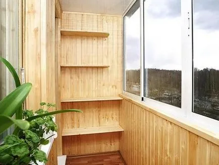 Rafturi pe perete, cu mâinile cum să facă o bordură de perete pe balcon și loggie, foto, video