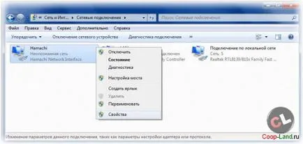 Configurarea corectă Hamachi Hamachi vpn LAN
