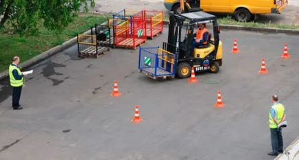 Dreptul de a învăța de a conduce un stivuitor, echipamente pentru depozite