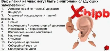 Aceasta provoacă mâncărime severă în ureche, tratamentul metodelor tradiționale cu ajutorul unor unguente si picaturi