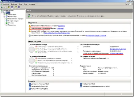 actualizare server de implementare care rulează WSUS locale, smearg