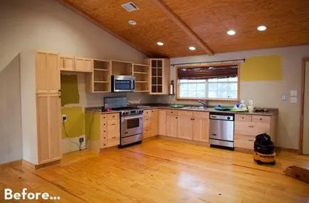 Repararea și bucătărie de design fotografie bucătărie înainte și după reparație (bucătărie) Repararea și bucătărie de design fotografie bucătărie înainte și după reparație