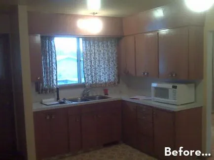 Repararea și bucătărie de design fotografie bucătărie înainte și după reparație (reparație) Repararea și bucătărie de design fotografie bucătărie înainte și după reparație