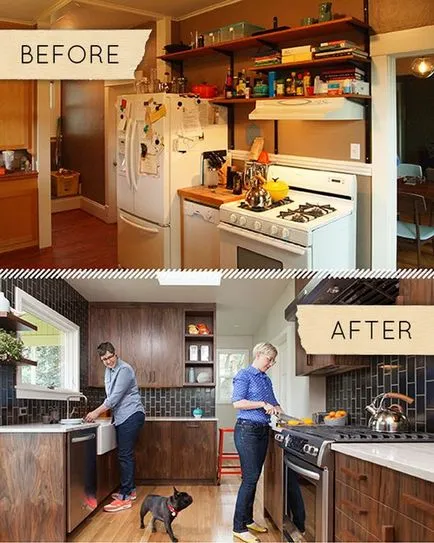 Repararea și bucătărie de design fotografie bucătărie înainte și după reparație (bucătărie) Repararea și bucătărie de design fotografie bucătărie înainte și după reparație