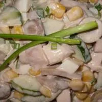 Salate cu carne de pui si ciuperci - (mai mult de 39 de rețete) cu fotografii de pe