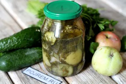 salata de castraveti cu mere - un pas cu pas reteta pentru modul de a găti cu fotografii
