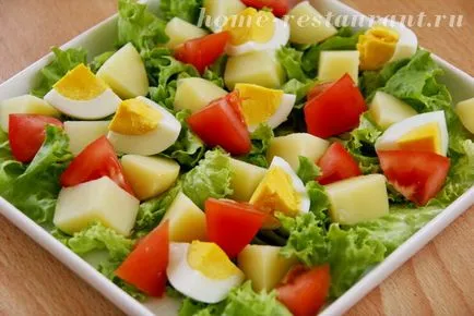Salata „rustic“, cu cartofi noi și roșii - restaurant acasă (salata) Salata „rustic“, cu cartofi noi și roșii - restaurant acasă