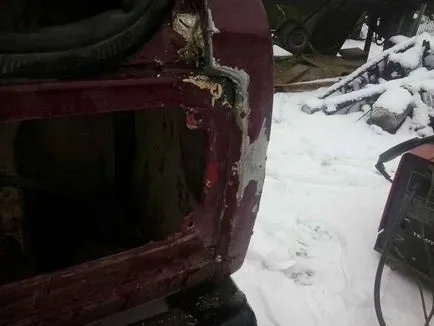 Scoateți adâncitură în aripa din spate a VAZ 2105, ▼ ▼ despre modul (aripa) Scoateți adâncitură în aripa din spate a VAZ 2105, ▼ pe modul ▼