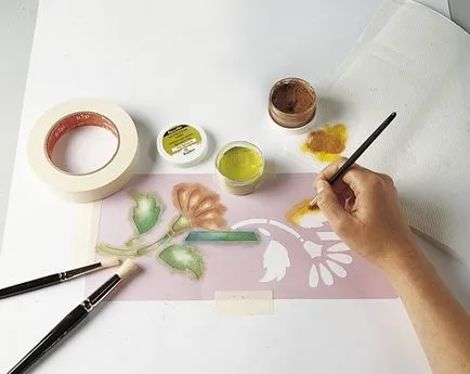 Stencil pentru a decora peretii cu mâinile proprii, portalul său de construcție