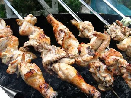 Frigarui de rețete de pui 5 marinate cele mai gustoase la carne a fost moale (shish kebab) Frigarui de rețete de pui 5 marinade cele mai gustoase la carne a fost moale