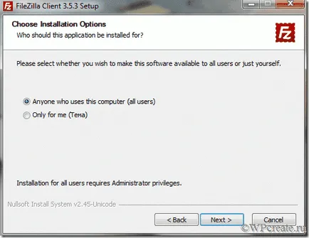 Pasul №aem acces FTP la server