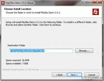 Pasul №aem acces FTP la server