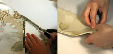 Perdele pentru dormitor cu procesul său de cusut mâini