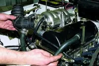(Sprijin din stânga-dreapta) VAZ 21213 (Niva) - Scoaterea motorului din mașină Demontarea motorului de vehicul - vaze de 21213 (câmp)