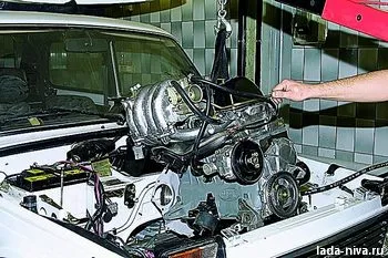 vaze de îndepărtare a motorului de câmp 21213, 21214, 2131 4x4 lada