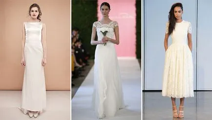 Modest rochie de mireasa stiluri scurte și lungi frumoase, cu fotografii (nunta) Modest rochie de mireasa stiluri frumoase scurte și lungi cu fotografii