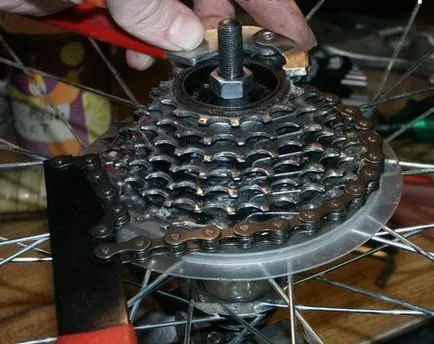 Demontarea și roată cu clichet casete, toate pentru biciclete (clichet) Demontarea și roată cu clichet casete, toate pentru biciclete