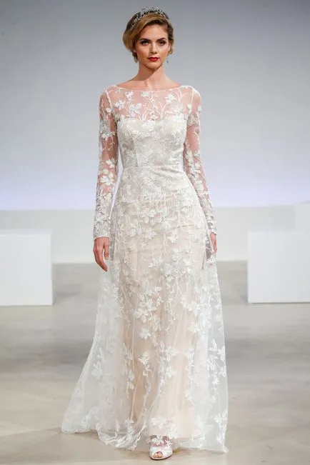Modest, dar frumoasa rochie de mireasa 2017-2018