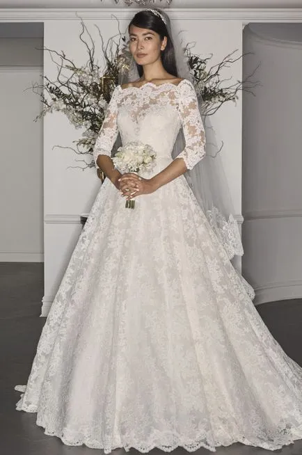 Modest, dar frumoasa rochie de mireasa 2017-2018