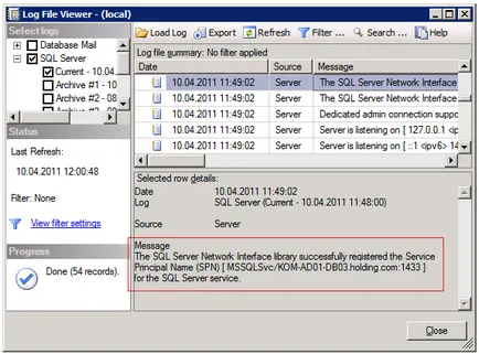 SQL Server și SPN de înregistrare dinamic (serviciu nume principal) - Blog-l kb