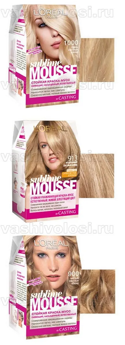 paleta mousse Sublim, vopsea părul (Paletă) paleta mousse Sublim, vopsea parul tau