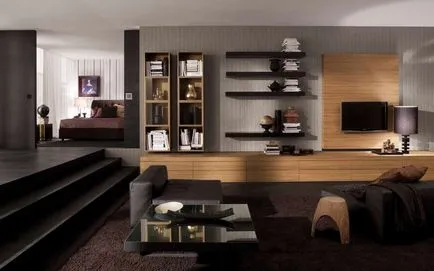 rafturi de perete elegant, în interiorul casei toate opțiunile (44 poze)