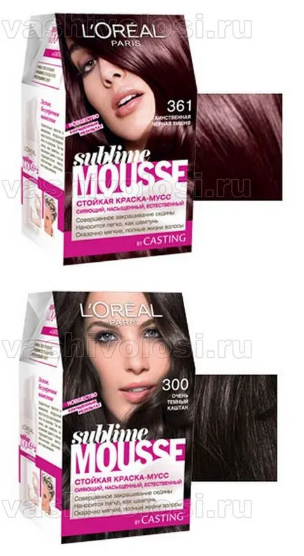 paleta mousse Sublim, vopsea parul (Sublim) paleta mousse Sublim, vopsea parul tau